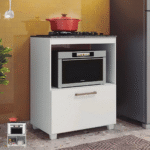 Balcão para Cooktop 4 ou 5 Bocas Parma - Branco