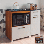 Balcão para Cooktop 5 Bocas Melanie - Branco