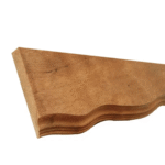 Tabeira de Madeira Cedrinho Desenhada 15cm (Vendido por Metro Linear)