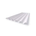 Kit 10 Telhas de Polipropileno Translúcida Ondulada 2,44m x 1,10m x 1,2mm - Imagem 2