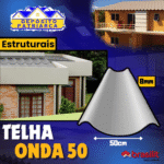 Telha de Fibrocimento Onda 50 (largura 0,50m) - Imagem 2