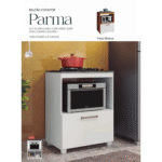 Balcão para Cooktop 4 ou 5 Bocas Parma - Branco - Imagem 2