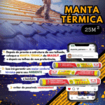 Manta Térmica para Telhado Dupla Face Rolo Brasilit - Imagem 2