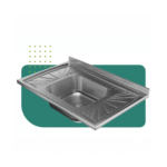 Pia de Inox para Cozinha 1,20m x 0,53m com Válvula e Cuba Central - Imagem 4
