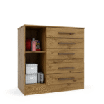 Cômoda 1 Porta e 4 Gavetas Taus - Imagem 2