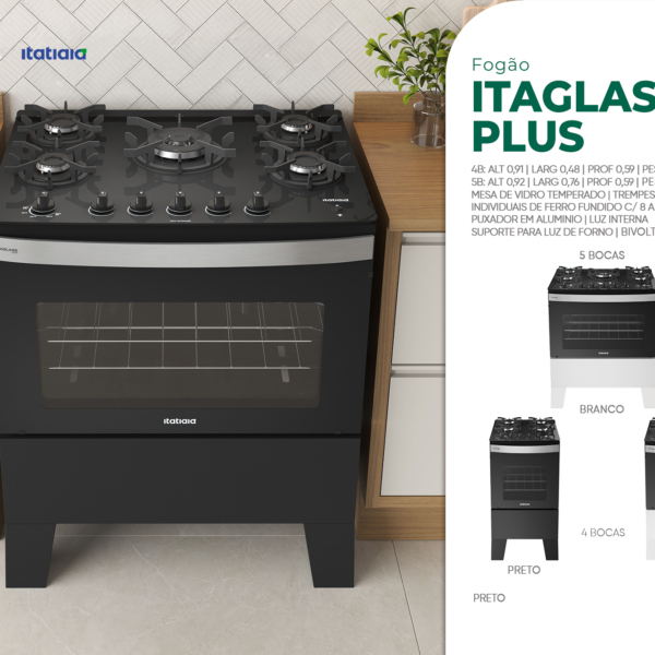 Fogão Itaglass Plus