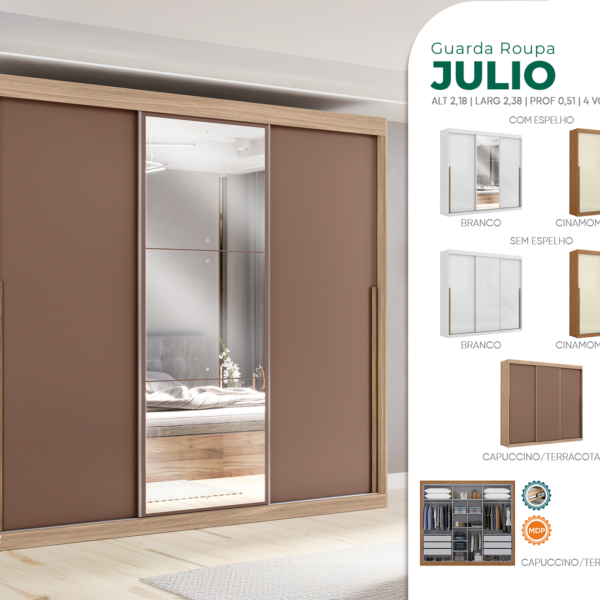 Guarda-Roupa Julio sem Espelho