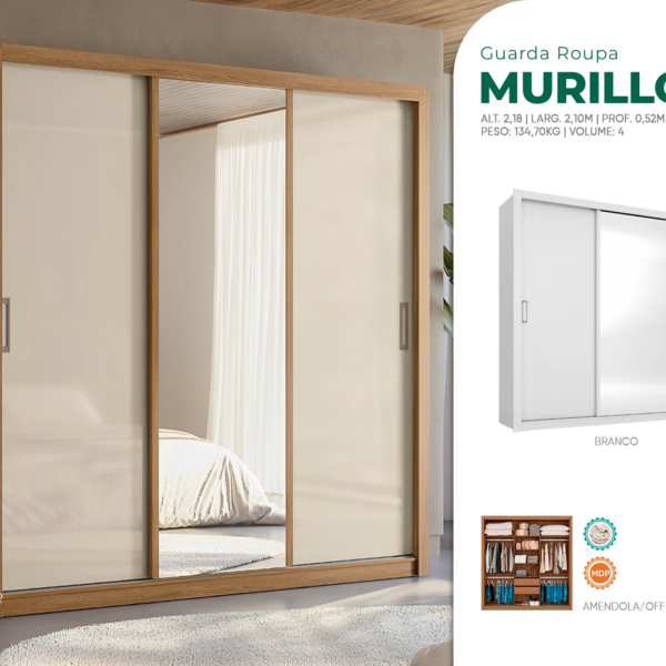 Guarda-Roupa Murillo com Espelho
