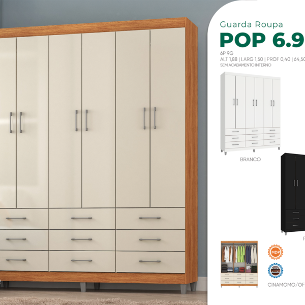 Guarda-Roupa Pop 6.9 Glass