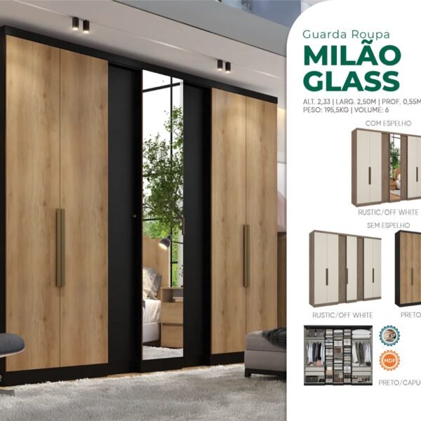 Guarda-Roupa Milão sem Espelho