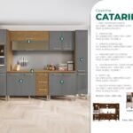 Cozinha Modulada Catarina 7 Peças 3,06m
