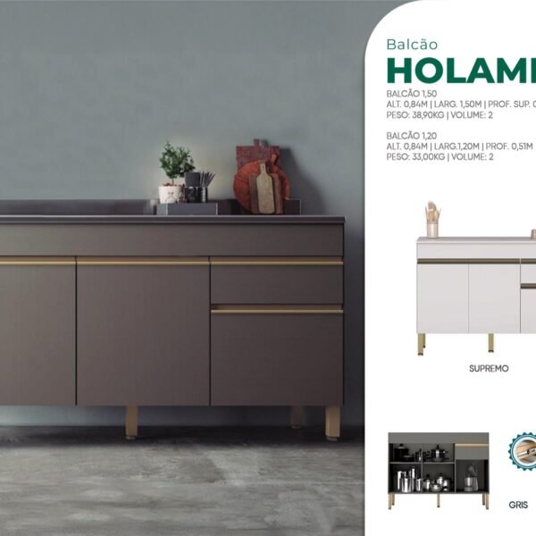 Balcão Holambra com Tampo