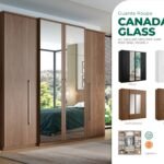 Espelhos Inteiros para Guarda-Roupa Canada Glass 4 Portas