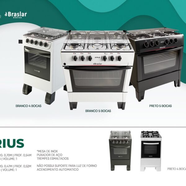 Fogao New Sirius Plus Aut