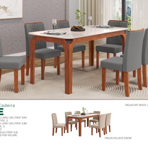 Mesa Zoe com Vidro