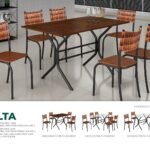 Cadeira Atlanta (Melinda) Preto/Corino Marrom