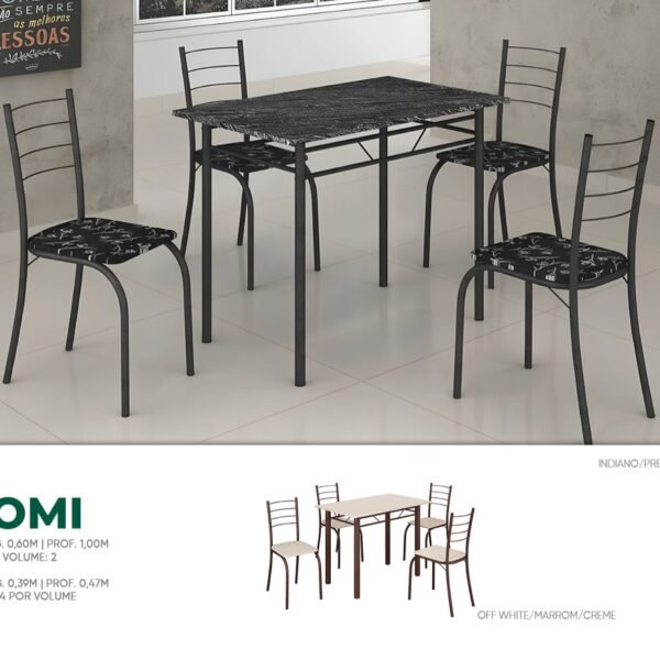Mesa de Jantar Naomi 1,00x0,60m