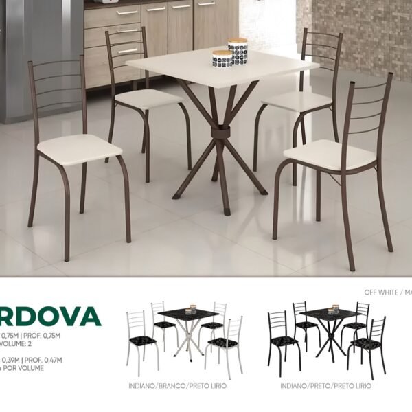 Mesa de Jantar Córdova 0,75x0,75m