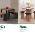 Mesa Edna com 4 Bancos