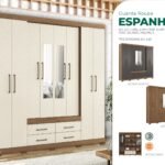 Guarda-Roupa Espanha com Espelho sem Pés